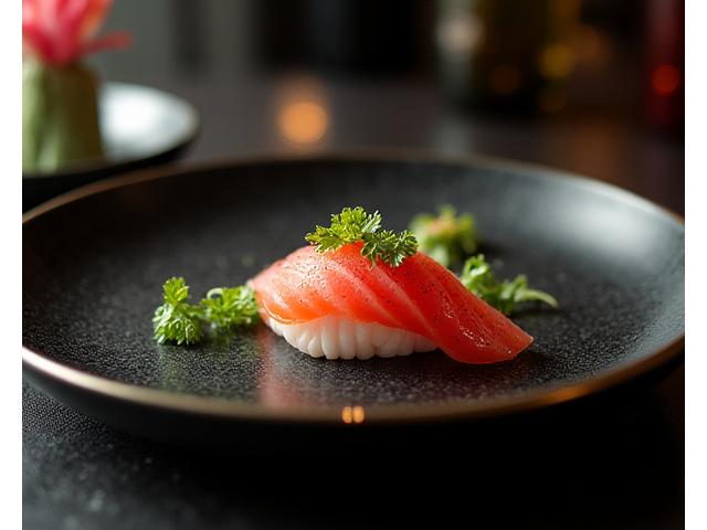 美しく盛り付けられた日本料理の皿